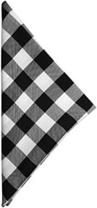 Elevate your table setting with Ultimate Textile's 10 dozen polyester napkins. 17 x 17-inch checkered cloth in black and white for a stylish touch. Perfect for everyday use or special occasions.