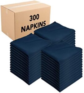 Discover the ultimate bulk napkins for your restaurant or special events. Spun polyester fabric with hemmed edges, perfect for dinner, weddings, and parties. Pack of 300, ideal for kitchen use (20 x 20 in).