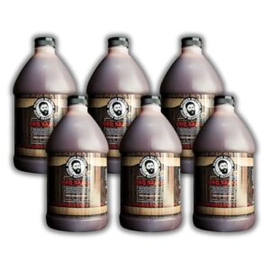 Discover tangy & smoky flavor with Bearded Butchers BBQ Sauce's 64 oz jug pack of 6. Gluten free, no MSG, perfect for butchers, restaurants, catering, and home use.