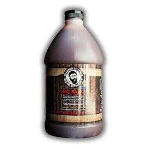 Discover tangy & smoky flavor with Bearded Butchers BBQ Sauce's 64 oz jug pack of 6. Gluten free, no MSG, perfect for butchers, restaurants, catering, and home use.