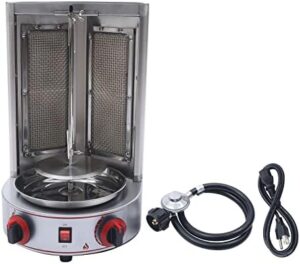 Here is the generated SEO meta description:

"Maximize your commercial or home cooking experience with this professional doner kebab machine featuring automatic rotation and vertical broiling. Perfect for restaurants, dinner parties, or backyard barbecues."