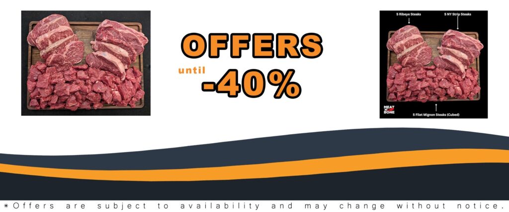 Meat N Bone Everyday Beef Steak Bundle Best Value for Grilling and BBQ