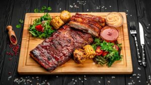 Savor tender baby back ribs smothered in zesty BBQ sauce, now with 4 racks of mouthwatering flavor. Perfect for special occasions or everyday indulgence.
