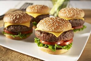 Here is the optimized SEO meta description:

"Savor gourmet flavor with 24 premium USDA Choice Angus Steakburgers, perfect for BBQ grill parties. Flash frozen for freshness, these tender beef patties make a great gift for birthdays or holidays."