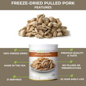 Here is the output:

Stock up on pre-cooked, long-lasting pulled pork for backpacking, camping and emergency food supply. 25-year shelf life, made in USA, and perfect for meal prep.