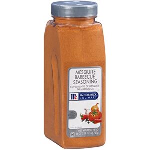 Here is the meta description:

"Add smoky flavor to your favorite grilled meats with McCormick's Mesquite Barbecue Seasoning, featuring 6 containers of 26 oz each for effortless seasoning and tenderizing."
