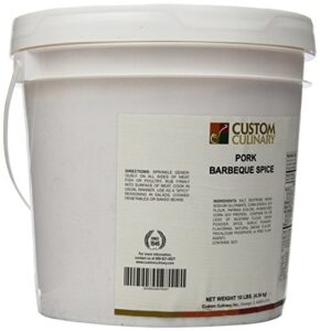 Enhance your BBQs with our Custom Culinary Pork Barbeque Spice, a flavor-packed blend in a 10-pound container. Perfect for grilling enthusiasts and meat lovers!