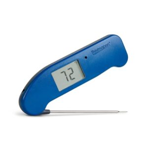 Get precise temperature readings with Thermapen ONE's instant-read accuracy and nautical blue design, perfect for food enthusiasts and professionals alike.