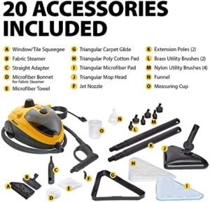 Transform your cleaning routine with the Wagner Spraytech Elite Steamer featuring 20 accessories for chemical-free steam cleaning on hardwood floors, tile, and more.