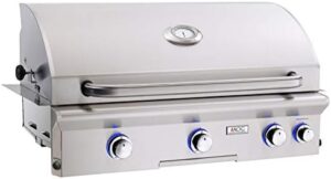 Upgrade your outdoor cooking experience with American Outdoor Grill's L-series 36-inch built-in natural gas grill featuring a rotisserie, perfect for family gatherings and BBQ parties.