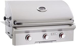 Here is the generated SEO meta description:

"Experience backyard grilling perfection with AOG's T-Series natural gas grill, featuring 3 burners and a compact 30-inch design ideal for built-in installations. Savor every meal with precision temperature control."