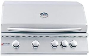 Boost your outdoor cooking experience with the RJC32ALP Premier 32" gas grill, featuring stainless steel burners, electronic ignition, and up to 60,000 BTUs. Perfect for large gatherings!