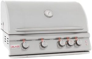 Discover the Blaze LTE 32-Inch gas grill with 4 burners, rear infrared burner & grill lights. Perfect for outdoor cooking enthusiasts, this propane-powered grill offers a spacious cooking area and adjustable heat control. Limited time discounts available!