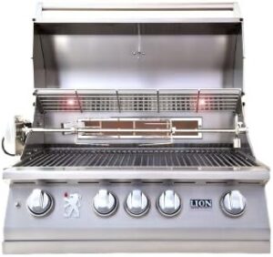 Discover the ultimate grilling experience with LION L75000's premium liquid propane grill, featuring 4 burners, porcelain-coated grids, and ample cooking space. Perfect for outdoor enthusiasts!