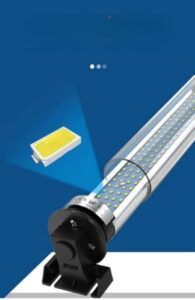Here is the meta description:

"High-intensity waterproof LED tube light for industrial use, suitable for drilling, milling and lathe machines. Durable design for harsh environments."