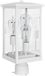 "Elevate your outdoor space with Design House Mayfield's modern post lights featuring clear glass and sleek designs. Perfect for backyards, patios, driveways, gardens, and porches. Get 10% off and more!"