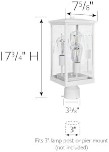 "Elevate your outdoor space with Design House Mayfield's modern post lights featuring clear glass and sleek designs. Perfect for backyards, patios, driveways, gardens, and porches. Get 10% off and more!"