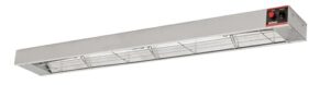 "Upgrade your food display with the Winco Food Heat Lamp Strip Heater, featuring 1100W power and undermount brackets. Perfect for keeping food warm."