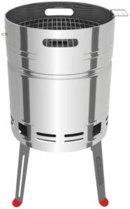 Here is the optimized meta description:

"Compact and portable tabletop barbecue stove for charcoal enthusiasts. Durable, lightweight design with 12.6 inch diameter grill perfect for outdoor use."