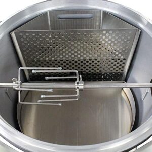 "Master the art of indirect cooking with Blaze Kamado's easy-to-use system, featuring a moisture-enhancing pan for tender results and effortless meal prep. Perfect for outdoor enthusiasts and grill masters alike!"