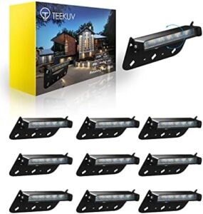 Elevate your outdoor spaces with this 10-pack of 4-inch LED hardscape lighting, featuring IP65 waterproof and 12V AC/DC low voltage operation. Perfect for retaining walls and paver lights, with a lifespan of 50,000 hours.