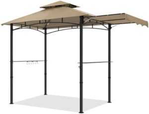 Unlock the ultimate outdoor entertaining experience with MASTERCANOPY's 11x5 Grill Gazebo, featuring extra side awning and 2 LED lights. Perfect for patio parties, backyard picnics, and more!