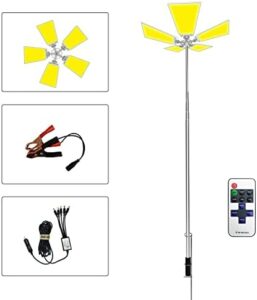 Boost your outdoor adventures with the 25000lm Led Camping Lights, featuring a telescoping design, waterproof and portable for fishing, backyard BBQs, camping, construction, or jobsites.