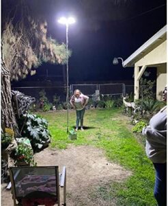 Boost your outdoor adventures with the 25000lm Led Camping Lights, featuring a telescoping design, waterproof and portable for fishing, backyard BBQs, camping, construction, or jobsites.