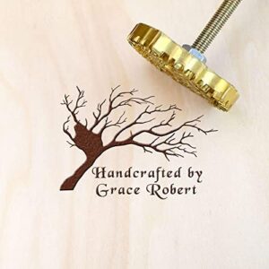 Here is the optimized meta description:

"Add a personal touch to your BBQs with this Custom Wood Branding Iron, perfect for gifting dads. Engrave names, initials or messages on steaks and lemons with ease."