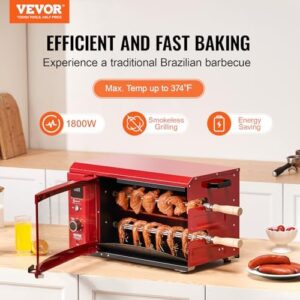 Cook up delicious shawarmas with the VEVOR Shawarma Grill Machine, featuring 2 string capacity and electric broiler. Perfect for home, restaurant, or party use!
