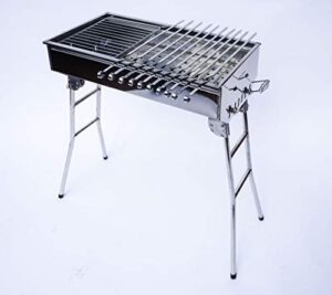 Here is the optimized meta description:

"Grill up delicious shish kabob with our Stainless Steel Charcoal Grill Mangal, perfect for outdoor BBQs and gatherings. Compact design, 2-in-1 grill/oven functionality. Save big on this best-selling Amazon product!"