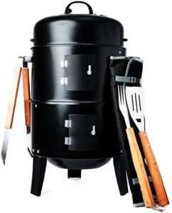 Discover the ultimate DIY smoker kit by Man Crates. Build your own barrel smoker with a durable powder coat finish, rated up to 900 degrees Fahrenheit. Includes all necessary hardware and tools.