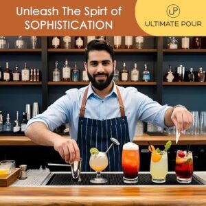 Discover the ultimate portable bartender kit with a cocktail shaker set and 24 pro bar tools. Perfect for home, bars, parties, beach, or BBQ.