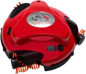 "Revolutionize your grilling experience with the Grillbot Automatic Grill Cleaning Robot featuring nylon brushes and a grill scraper. Effortlessly clean your BBQ grill and enjoy perfect meals with every cookout, no scrubbing required!"