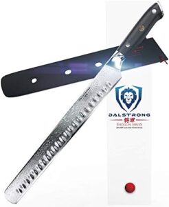 Here is a valid output in the required format:

"Unlock precise slicing and carving with Dalstrong's Shogun Series 12" knife, paired with a 6" boning knife. Experience premium Japanese steel performance."