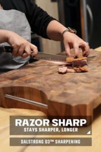 Here is the meta description:

"Unleash your culinary skills with the Dalstrong Butcher Knife, featuring a 10-inch high-carbon German steel blade for razor-sharp cuts. Includes NSF-certified sheath for safe storage."