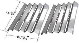 "Upgrade your gas grill's performance with this replacement kit featuring 4 cast burners and 2 stainless heat shields. Ideal for models 141.173371, 141.173372, 156400, 157900, 157901, and 157902."