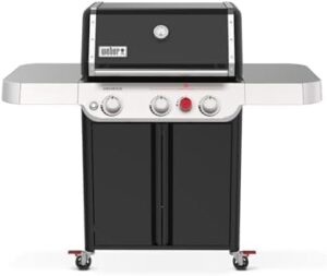 Discover the Weber Genesis E-325 Liquid Propane grill, featuring a powerful 3-burner design and compact black finish. Perfect for backyard gatherings, this grill offers exceptional cooking performance and value.