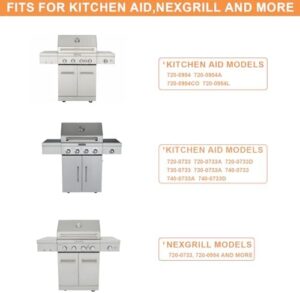 Get replacement grill parts for KitchenAid and Nexgrill with this comprehensive kit featuring multiple models: 720-0954, 720-0733, and more. Upgrade your grilling experience with ease.