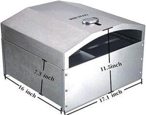 Unlock the art of outdoor cooking with Red Stag's Stainless Steel Pizza Oven, perfect for Traeger/Pit Boss/Camp Chef/Embers grills. Includes pizza stone kit and accessories.