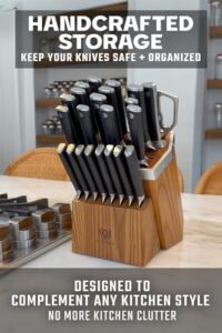 Discover the ultimate Dalstrong Vanquish Series knife set, featuring 24 stainless steel knives with block and kitchen scissors. Forged from high-carbon German steel, this NSF-certified set includes POM black handles, perfect for men's Valentine's gifts.