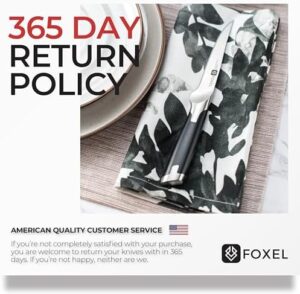 Here is the optimized SEO meta description:

"Upgrade your cooking experience with FOXEL's 12-piece steak knife set, featuring razor-sharp blades made from Japanese VG10 steel and a rust-resistant finish. Perfect gift for any chef or foodie!"