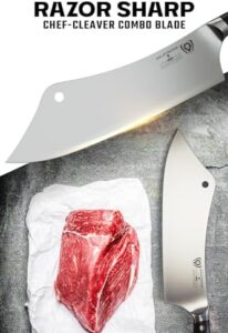 Discover the Dalstrong Chef & Cleaver Hybrid Knife, a 12-inch elite chef's tool featuring HC German steel and G10 handle. Ideal for heavy-duty cutting and NSF certified. Perfect for culinary masters! (147 characters)