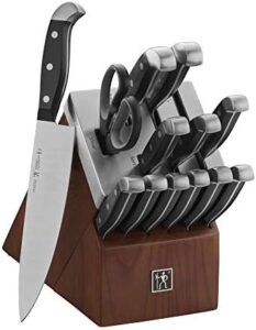Discover the precision and craftsmanship of Henckels' Statement Razor-Sharp 14-Piece Knife Set, engineered in Germany with over 100 years of expertise. Perfect for home cooks and professional chefs alike, this set includes sharp and durable knives for any culinary task.