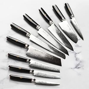 Discover the Enso SG2 18-piece knife set, crafted in Japan with 101-layer stainless Damascus steel and a premium walnut block. Sharpens blades to perfection.