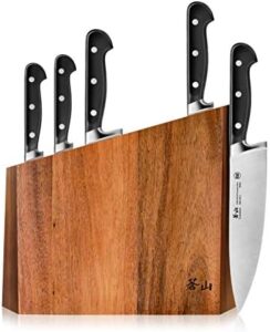 Discover the Cangshan V2 Series 6-Piece German Steel Forged Knife Block Set, featuring high-carbon stainless steel blades and a premium wood block. Perfect for home chefs and professionals alike!