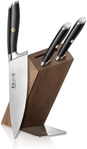 Here is the generated meta description:

"Upgrade your cooking experience with Cangshan L Series' 4-Piece HUA Knife Block Set, forged from German steel and featuring a sleek black design. Perfect for home chefs."