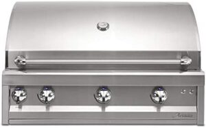 Savor the ultimate backyard cooking experience with Artisan's 36-inch built-in gas grill, featuring 630 sq. in. of grilling space and advanced propane burner system for perfect sears and heat control.