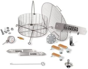 Transform your grilling experience with Big Poppa's DIY Drum Smoker Kit, converting a 55-gallon drum into a premium BBQ grill. Perfect for customizable smoking and grilling, unleash your inner pitmaster!