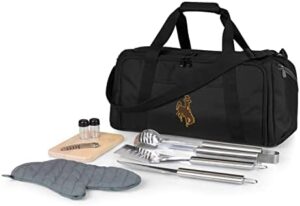 "Upgrade your outdoor gatherings with the PICNIC TIME NCAA BBQ Kit Cooler Tote, featuring a durable cooler bag, BBQ utensils, and accessories. Perfect for college football game days or casual get-togethers."
